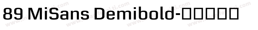 89 MiSans Demibold字体转换